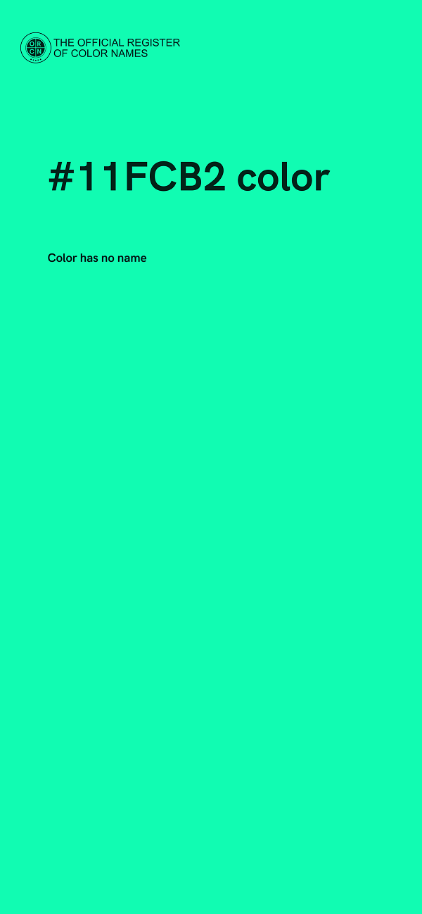 #11FCB2 color image