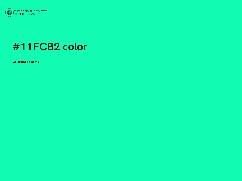 #11FCB2 color image