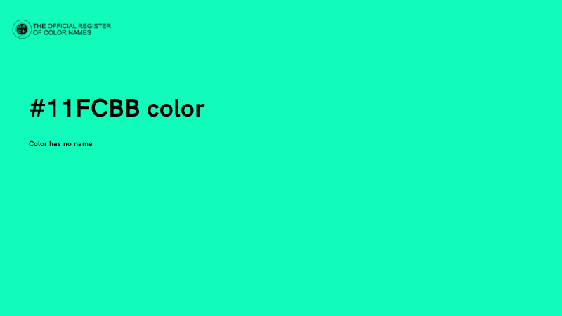 #11FCBB color image