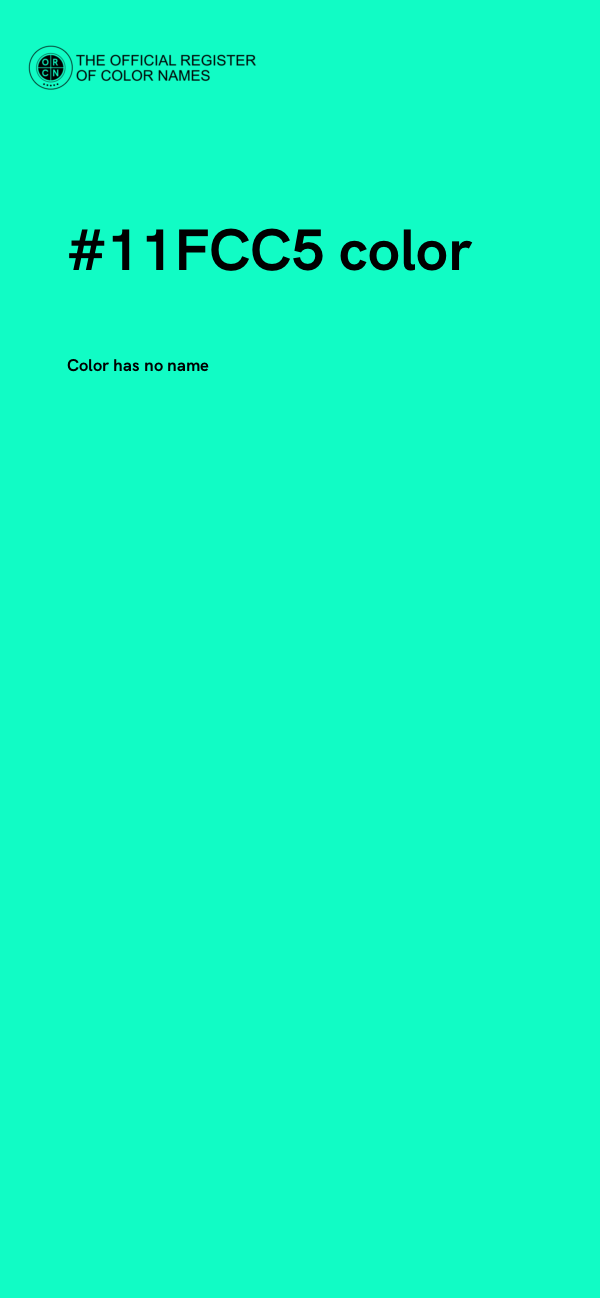 #11FCC5 color image