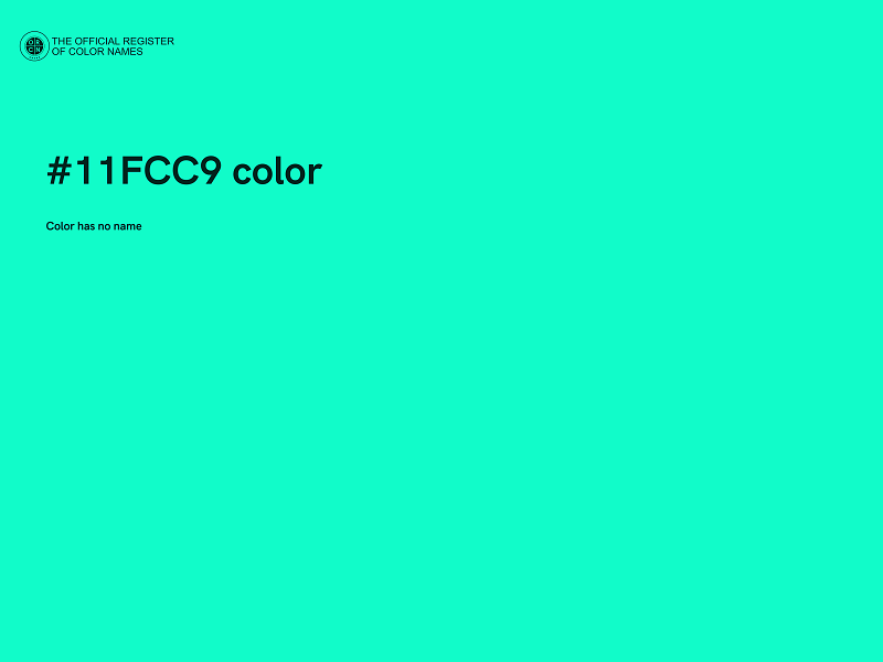 #11FCC9 color image