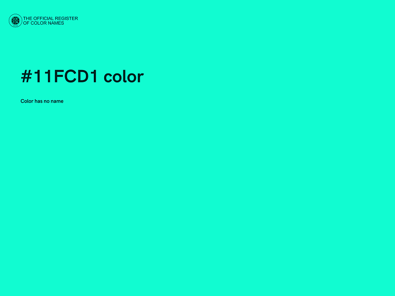 #11FCD1 color image