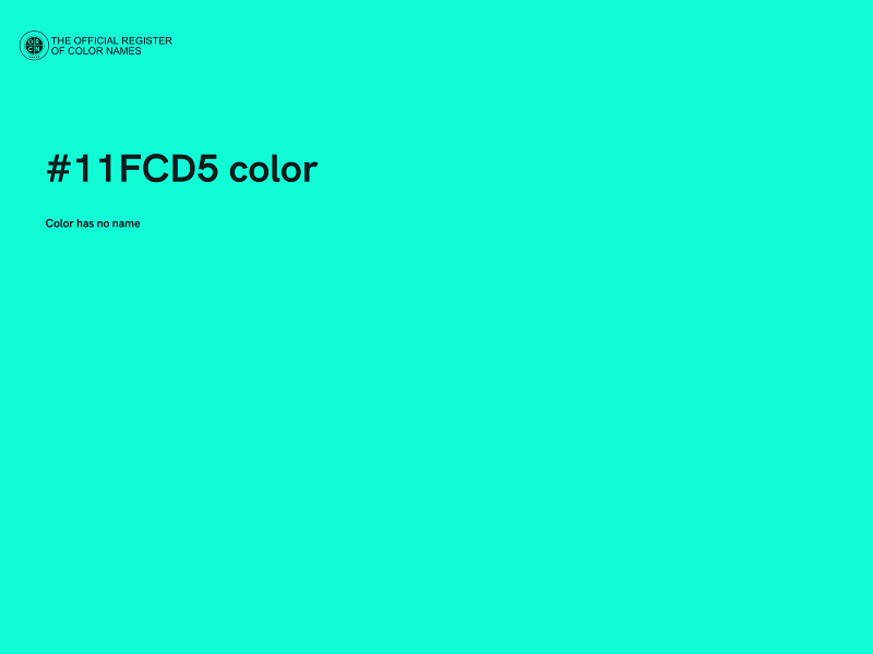 #11FCD5 color image