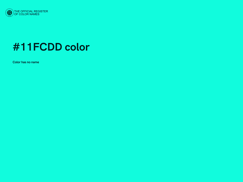 #11FCDD color image