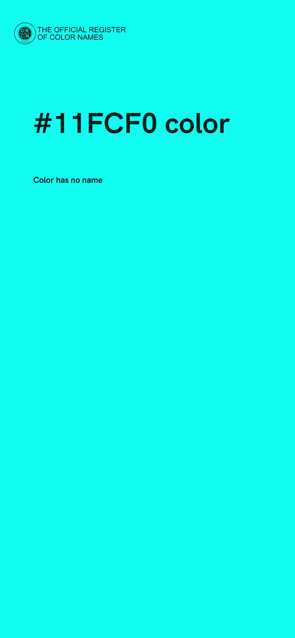 #11FCF0 color image