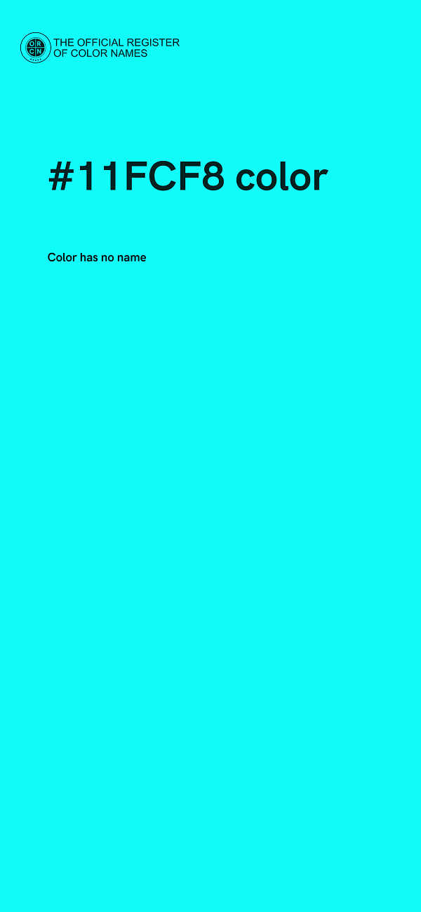 #11FCF8 color image