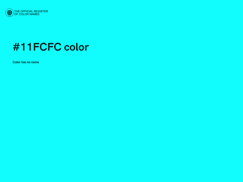 #11FCFC color image