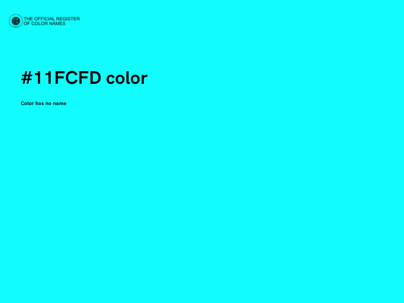 #11FCFD color image