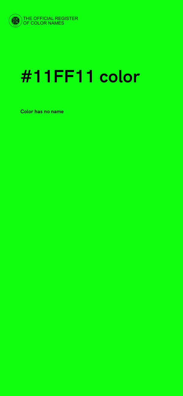 #11FF11 color image