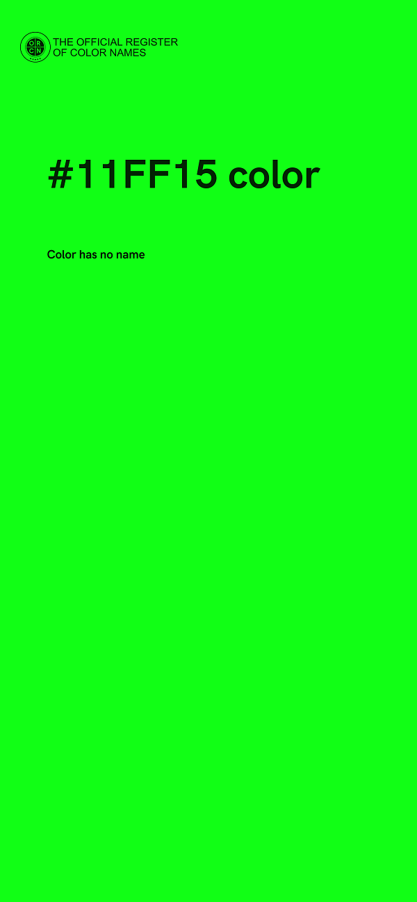 #11FF15 color image