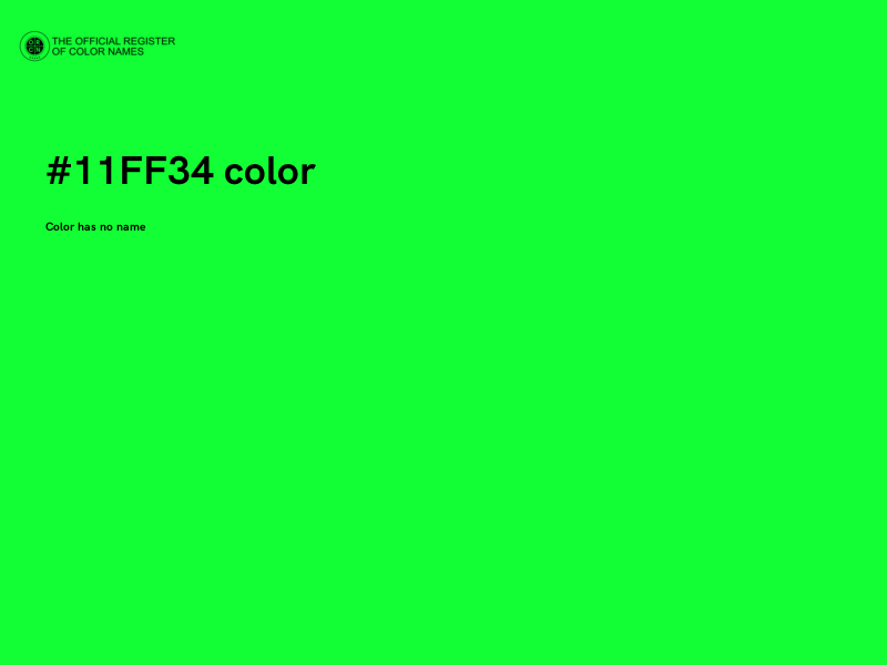 #11FF34 color image