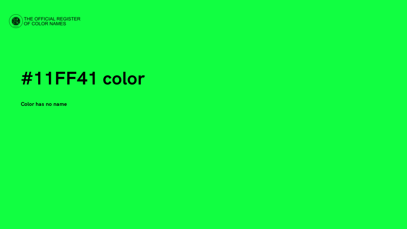 #11FF41 color image