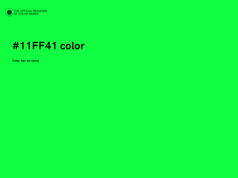 #11FF41 color image