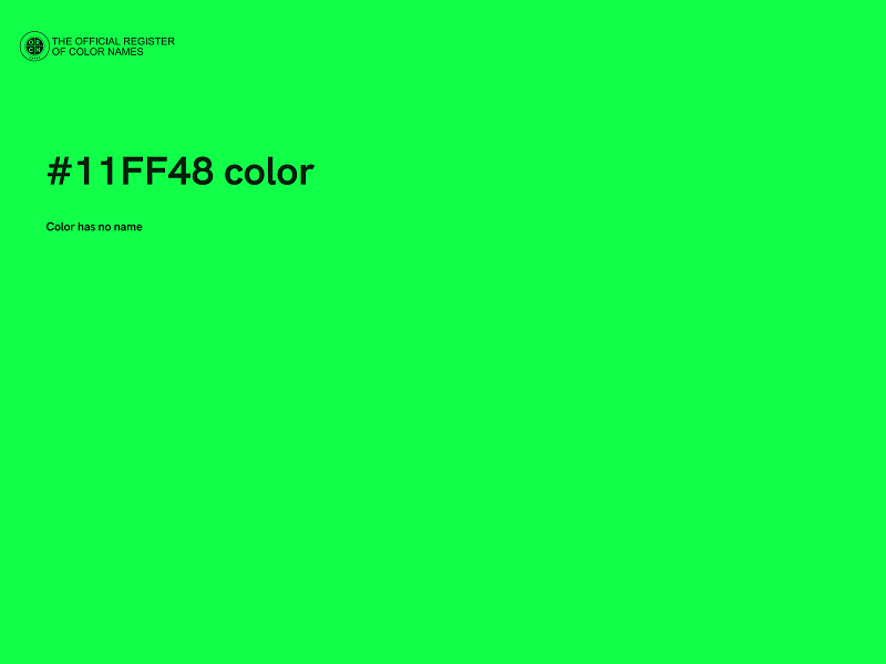 #11FF48 color image