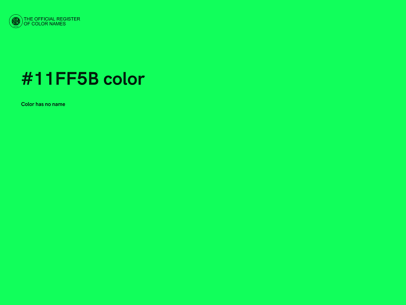#11FF5B color image