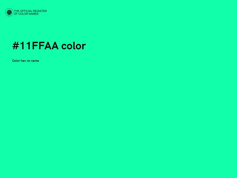 #11FFAA color image