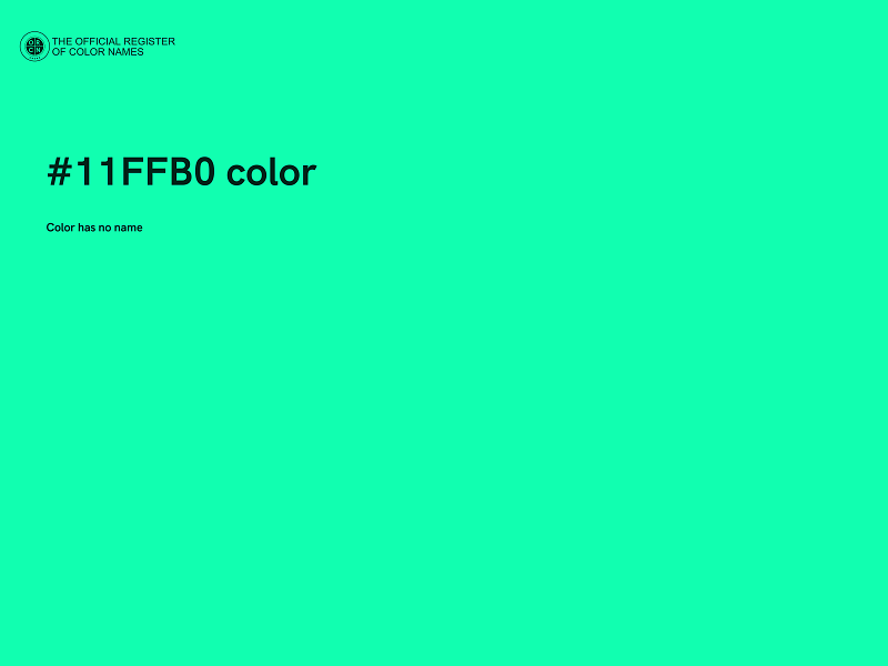 #11FFB0 color image