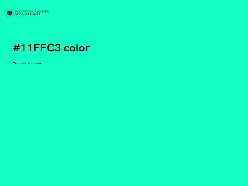 #11FFC3 color image