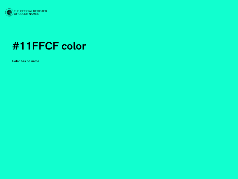 #11FFCF color image