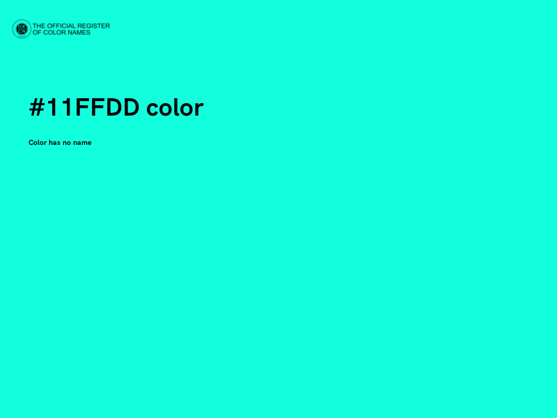 #11FFDD color image