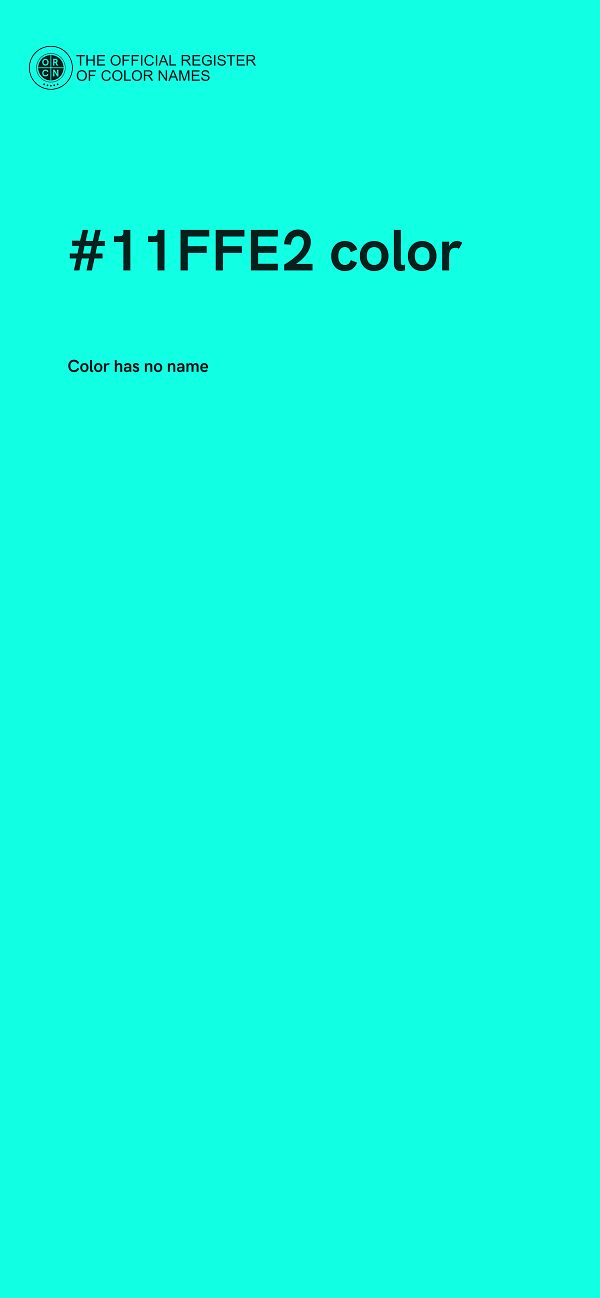 #11FFE2 color image