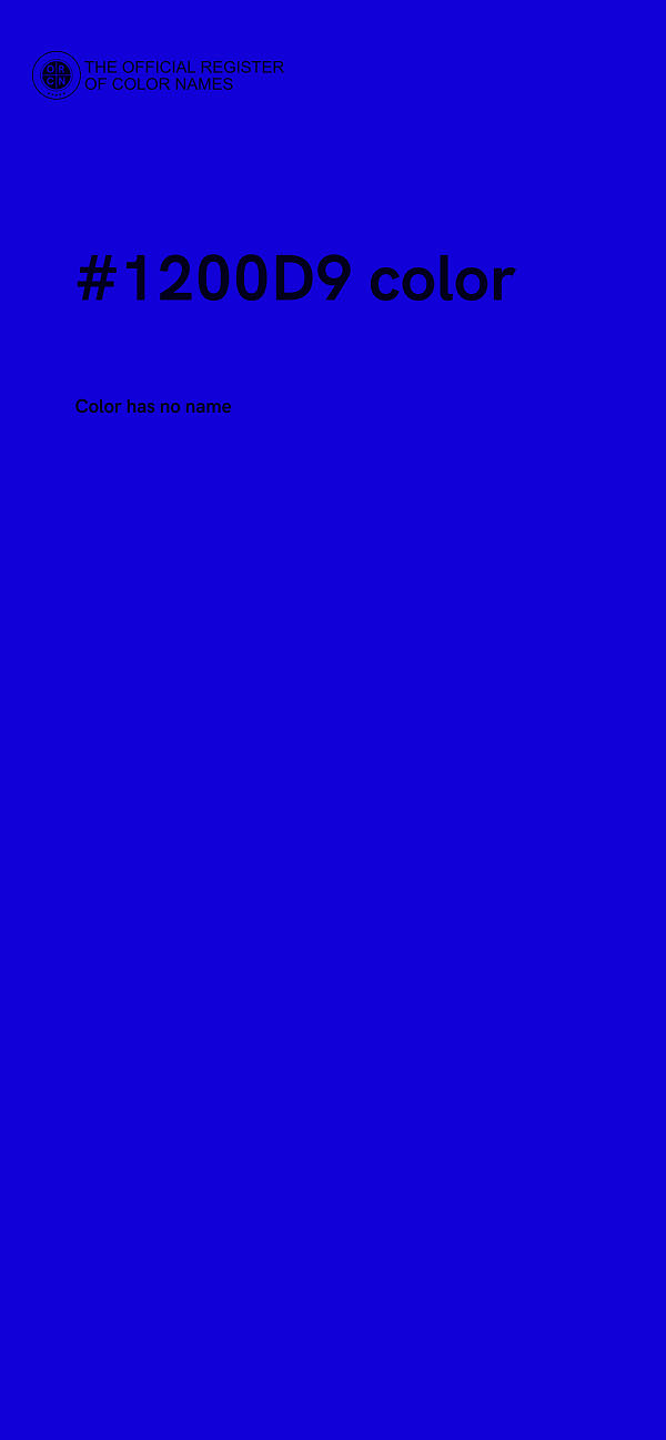 #1200D9 color image