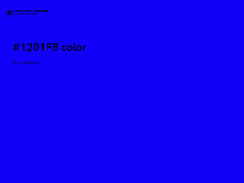 #1201F8 color image