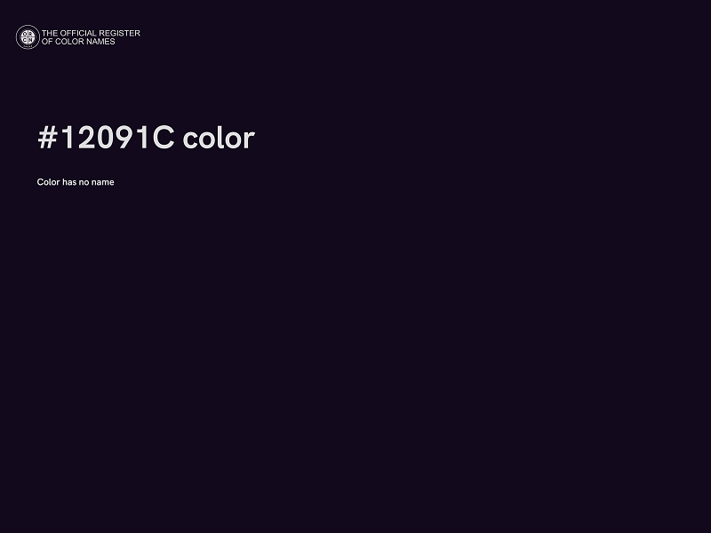 #12091C color image