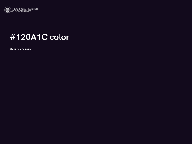 #120A1C color image