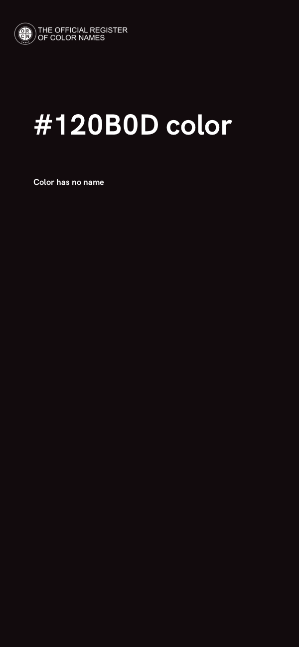 #120B0D color image