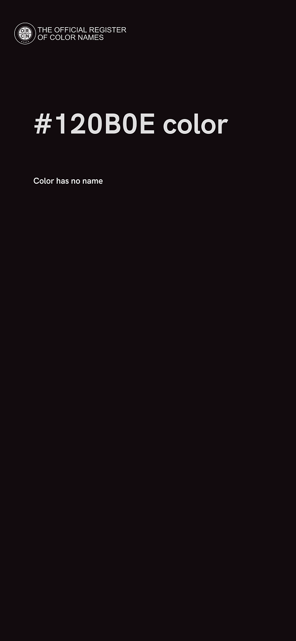 #120B0E color image