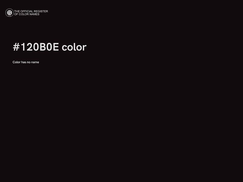 #120B0E color image