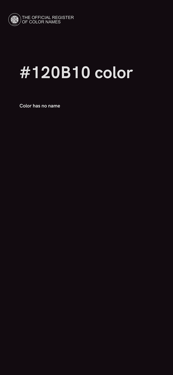 #120B10 color image