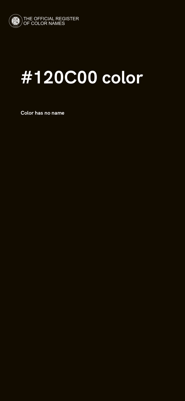 #120C00 color image