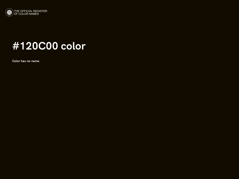 #120C00 color image