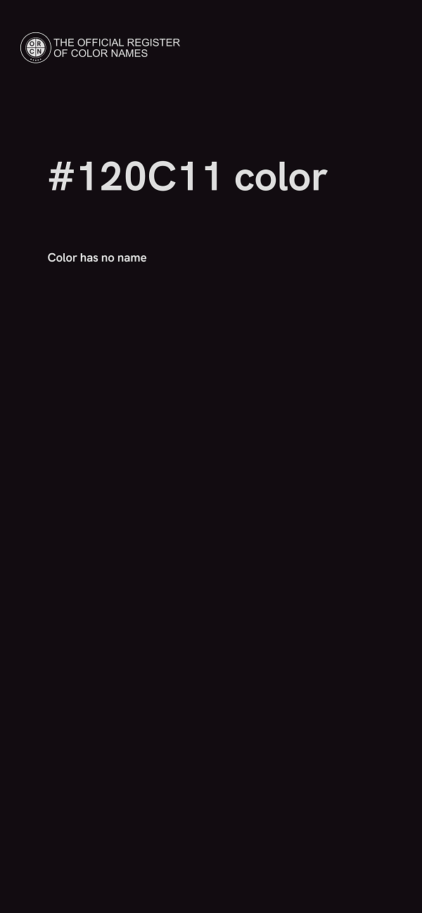 #120C11 color image