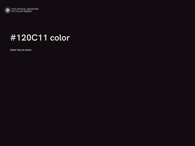 #120C11 color image