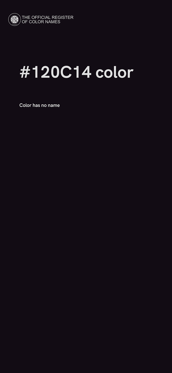 #120C14 color image