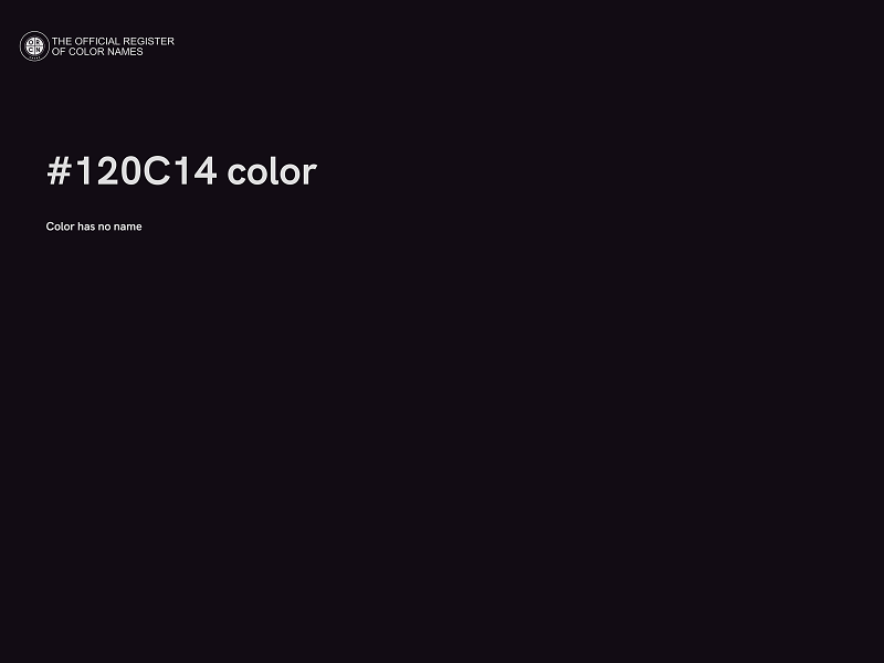 #120C14 color image