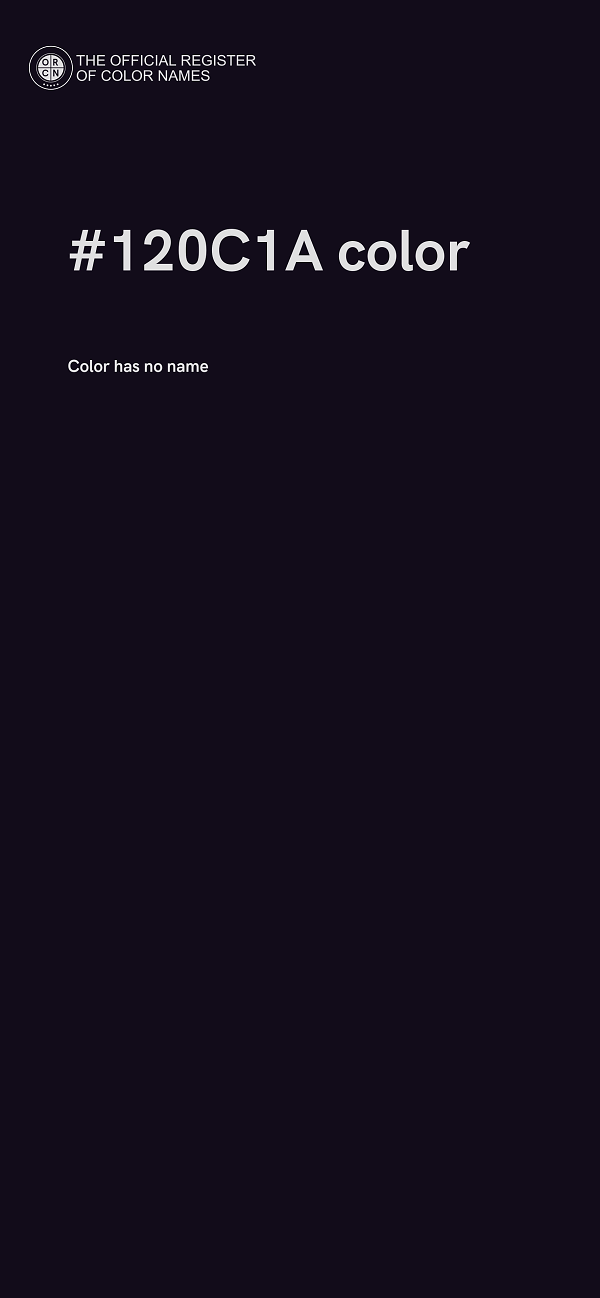#120C1A color image