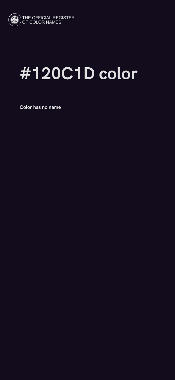 #120C1D color image
