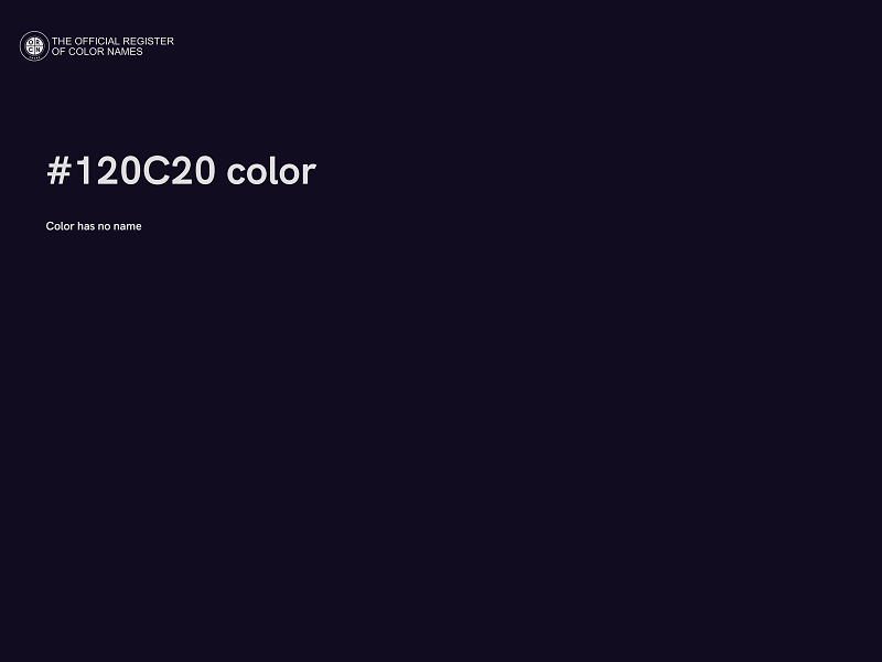 #120C20 color image