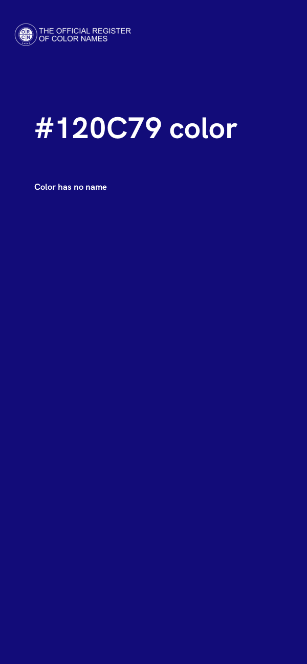 #120C79 color image