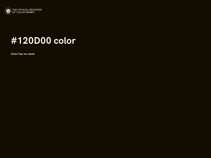 #120D00 color image