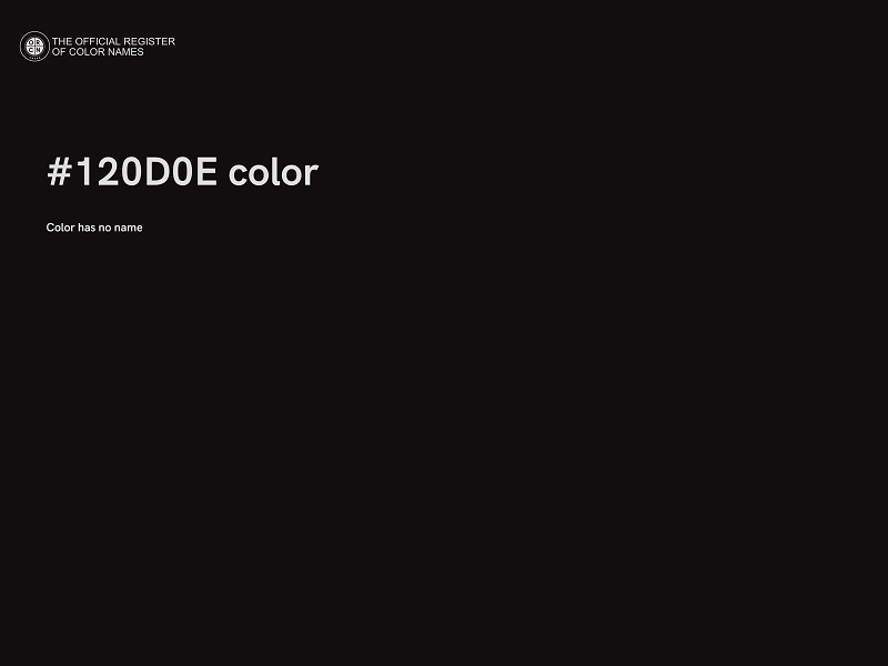 #120D0E color image