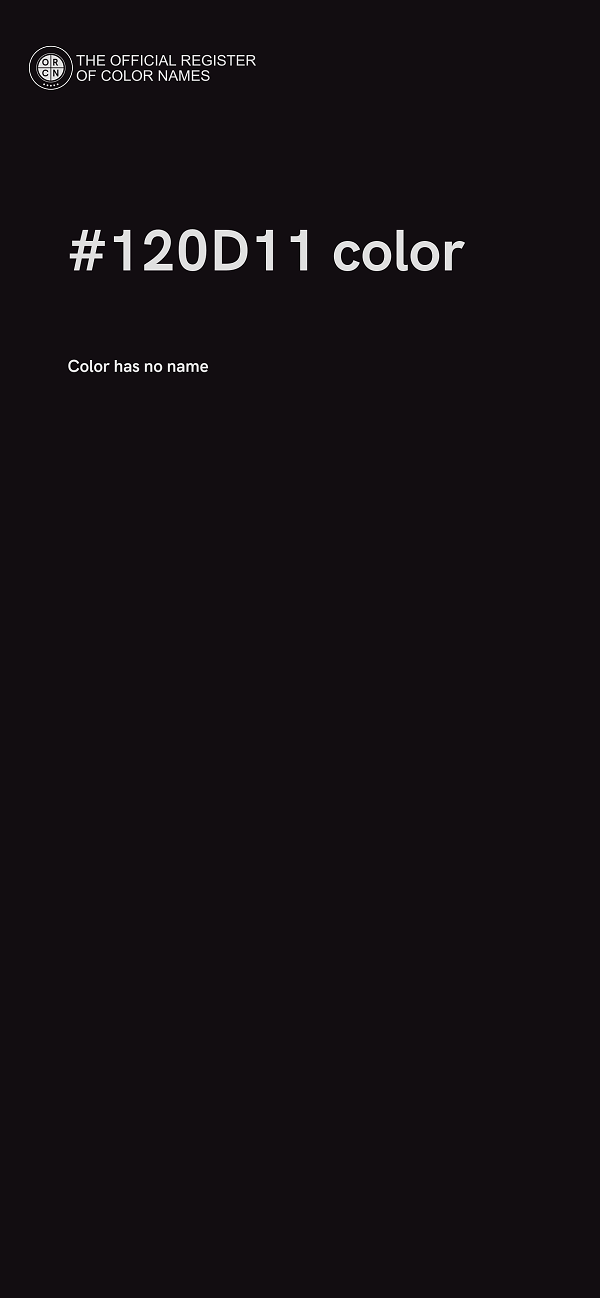 #120D11 color image