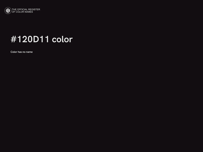 #120D11 color image