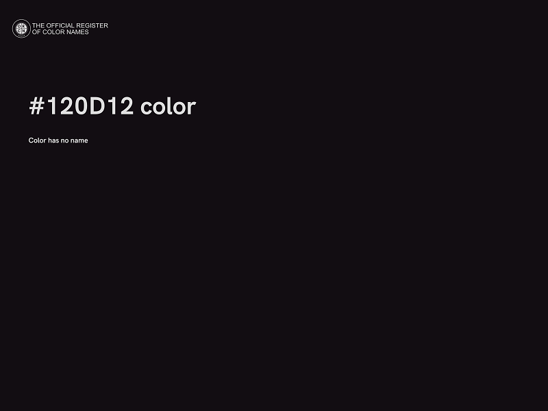 #120D12 color image