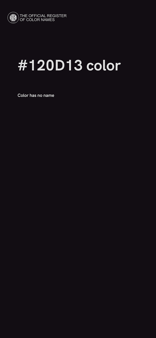 #120D13 color image