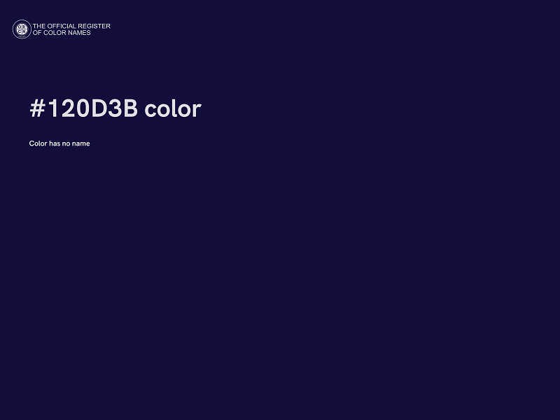 #120D3B color image